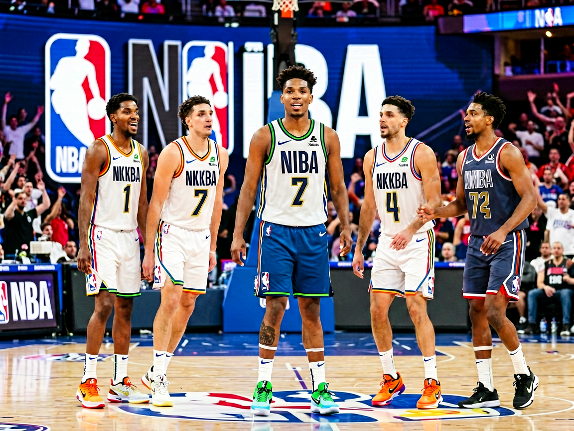 NBA选秀大会现场：新秀球员亮相